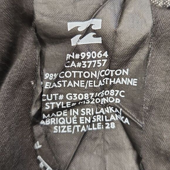 Billabong Flat Front Skateboard Stretch Pants 28 - Picture 10 of 10